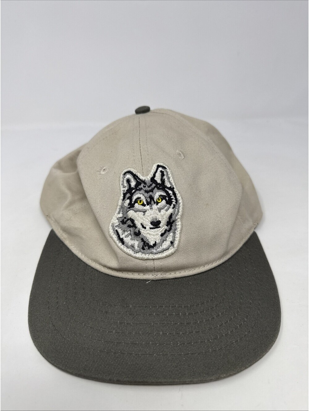 Neff Wolf Embroidered Snapback Hat Farmer Trucker Cap